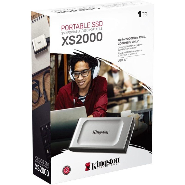 Disco Externo SSD Kingston SXS2000 500GB/ USB 3.2/ Blanco - Imagen 4