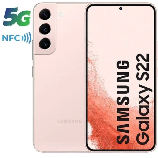 Smartphone Samsung Galaxy S22 8GB/ 128GB/ 6.1'/ 5G/ Rosa