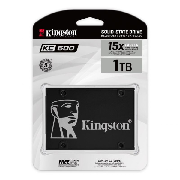 Disco SSD Kingston SKC600 1TB/ SATA III - Imagen 3