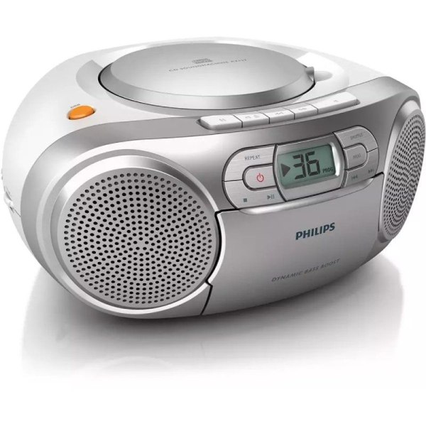 Radio CD Philips AZ127/12/ 2W/ Gris