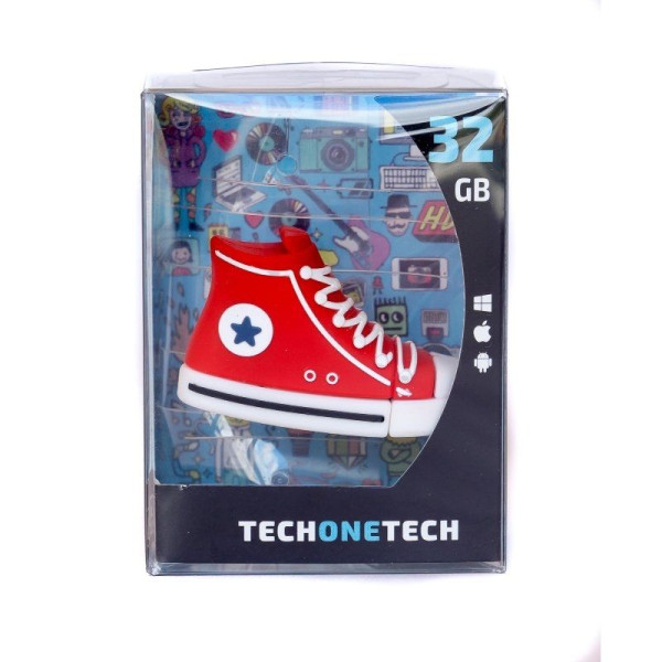 Pendrive 32GB Tech One Tech Red Reverse USB 2.0