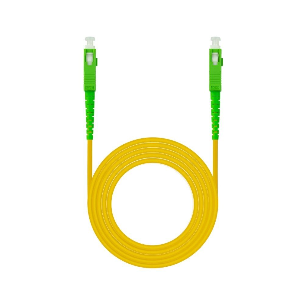 Cable de Fibra Óptica G657A2 Nanocable 10.20.0002/ LSZH/ 2m/ Amarillo