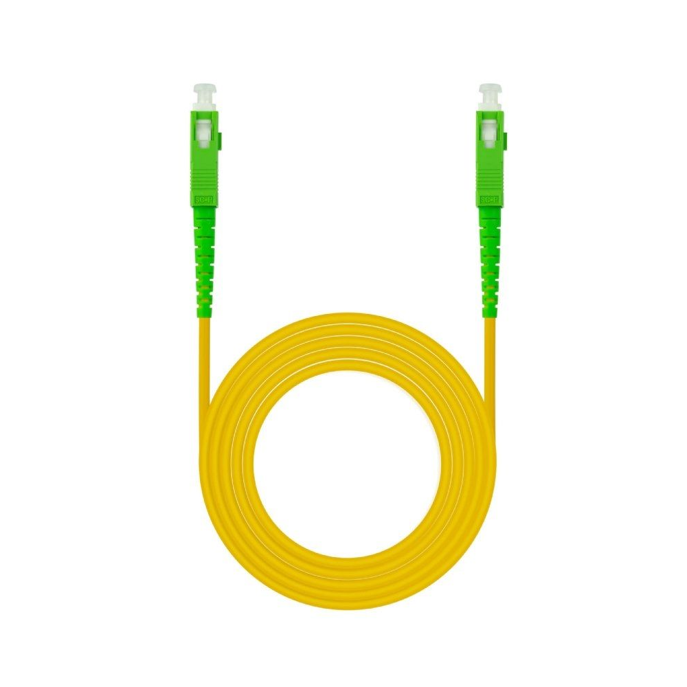 Cable de Fibra Óptica G657A2 Nanocable 10.20.0015/ LSZH/ 15m/ Amarillo