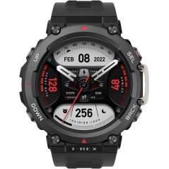 Smartwatch Huami Amazfit T-Rex 2/ Notificaciones/ Frecuencia Cardíaca/ GPS/ Negro Brasa