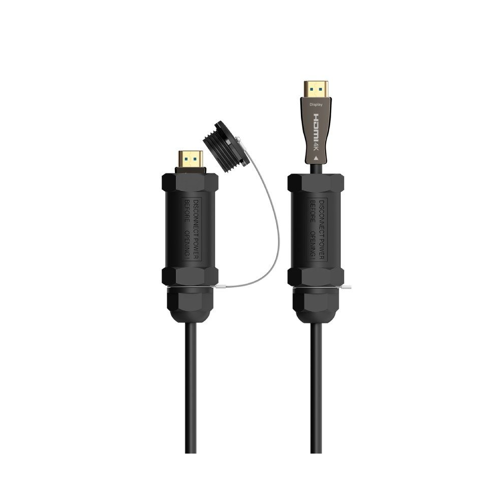 Cable HDMI con Armadura 2.1 8K Aisens A153-0612/ HDMI Macho - HDMI Macho/ 30m/ Negro