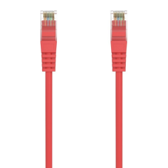 Cable de Red RJ45 AWG24 UTP Aisens A145-0556 Cat.6A/ LSZH/ 25cm/ Rojo