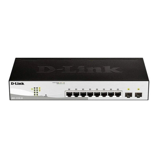 Switch D-Link DGS-1210-10 10 Puertos/ RJ-45 Gigabit 10/100/1000 PoE/ SFP