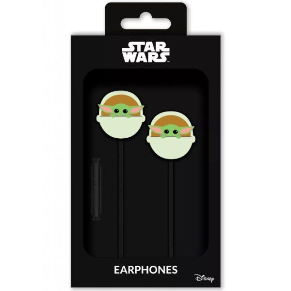 Auriculares Intrauditivos Leotec Baby Yoda 011 Star Wars/ con Micrófono/ Jack 3.5/ Verdes
