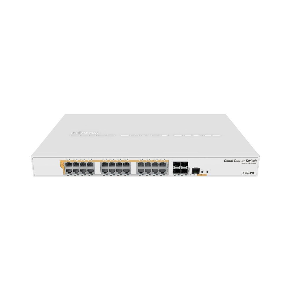 Switch Mikrotik CRS328-24P-4S+RM/ 28 Puertos/ RJ45 10/100/1000/ SFP/ PoE