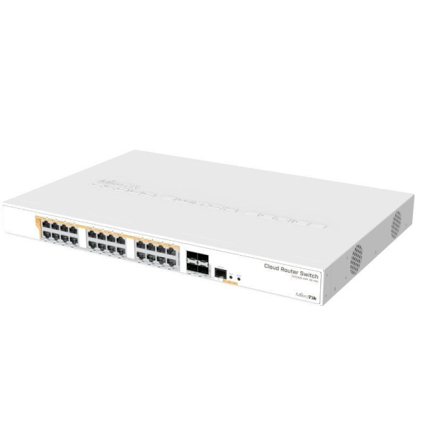 Switch Mikrotik CRS328-24P-4S+RM/ 28 Puertos/ RJ45 10/100/1000/ SFP/ PoE