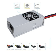 Fuente de Alimentación TFX TooQ TQEP-TFX500S-O/ 500W/ Ventilador 8cm - Imagen 2