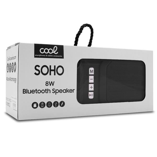 Altavoz Música Universal Bluetooth COOL (8W) Soho Negro