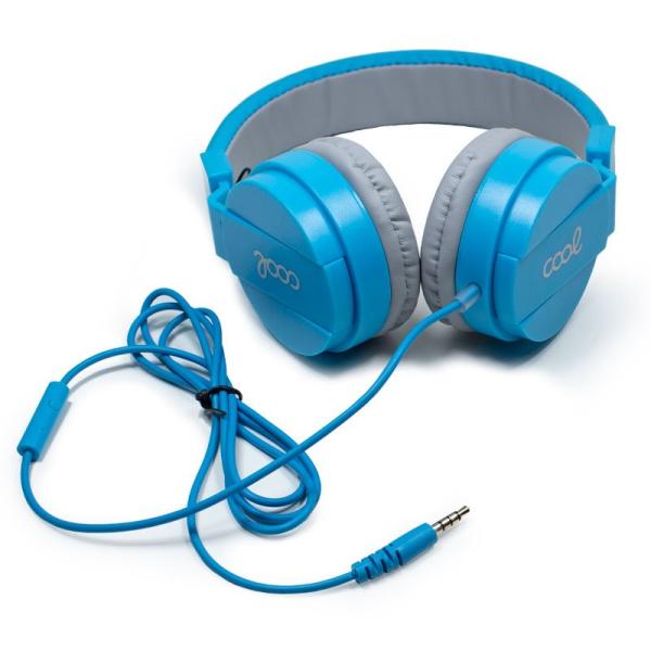 Auriculares Cascos Jack 3,5 mm COOL Toronto Con Micro Azul