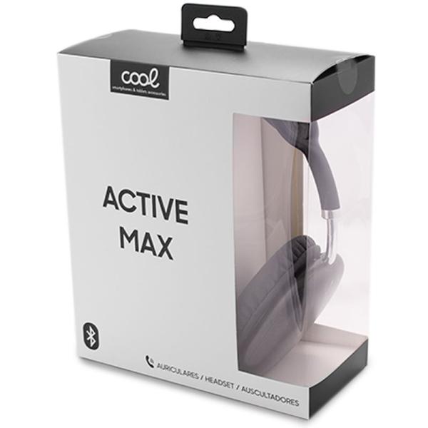 Auriculares Stereo Bluetooth Cascos COOL Active Max Negro