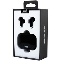 Auriculares Stereo Bluetooth Dual Pod Earbuds COOL URBAN Lcd Negro