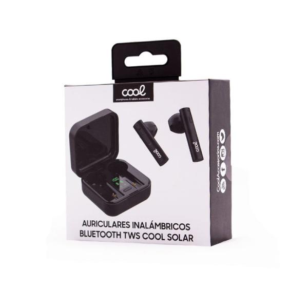 Auriculares Stereo Bluetooth Dual Pod Earbuds Inalámbricos TWS COOL Solar Negro