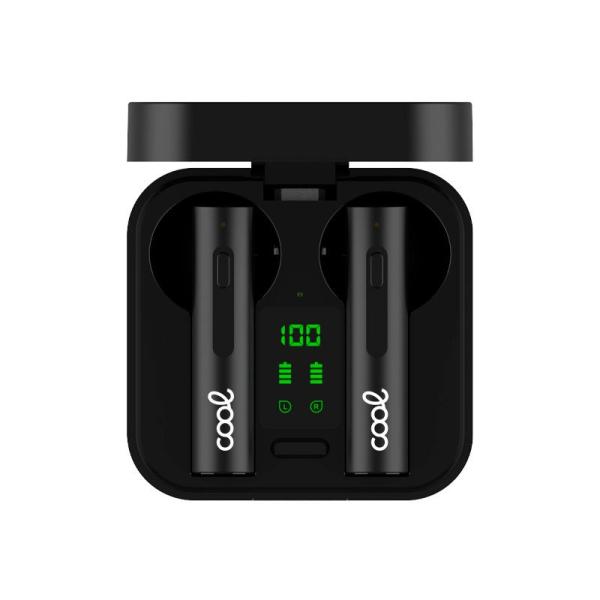 Auriculares Stereo Bluetooth Dual Pod Earbuds Inalámbricos TWS COOL Solar Negro