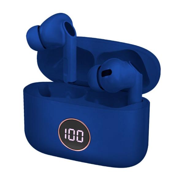 Auriculares Stereo Bluetooth Dual Pod Earbuds Lcd COOL AIR PRO Azul