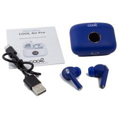 Auriculares Stereo Bluetooth Dual Pod Earbuds Lcd COOL AIR PRO Azul