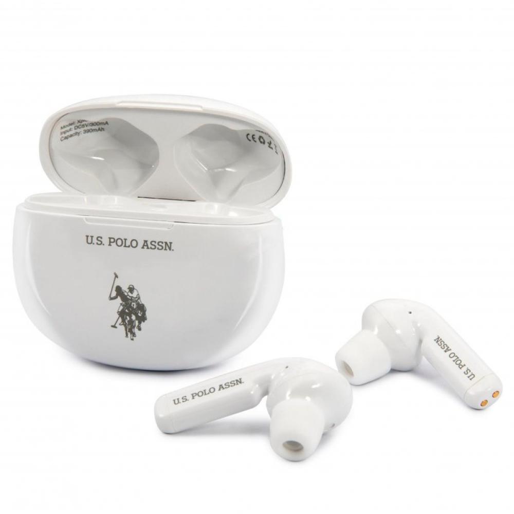 Auriculares Stereo Bluetooth Dual Pod Licencia US Polo ASSN Blanco