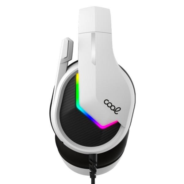 Auriculares Stereo PC / PS4 / PS5 / Xbox Gaming Iluminación COOL Storm White USB 7.1