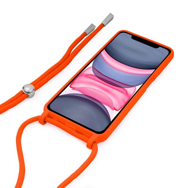 Carcasa COOL para iPhone 11 Cordón Liso Salmón