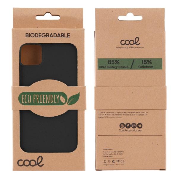 Carcasa COOL para iPhone 12 / 12 Pro Eco Biodegradable Negro