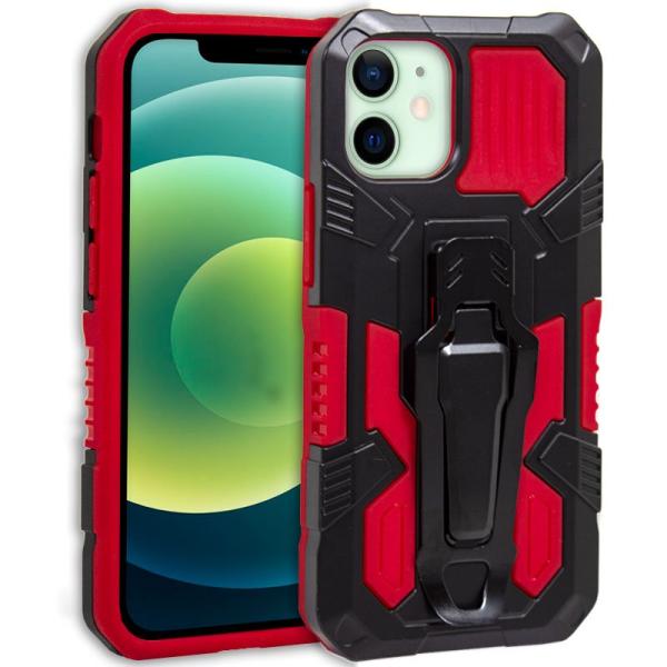 Carcasa COOL para iPhone 12 / 12 Pro Hard Clip Rojo