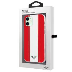 Carcasa COOL para iPhone 12 / 12 Pro Licencia Mini Cooper Rojo-Blanco