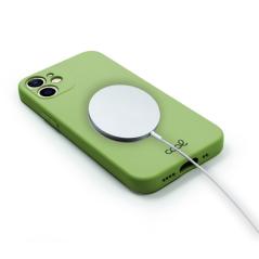 Carcasa COOL Para iPhone 12 mini Magnética Cover Pistacho