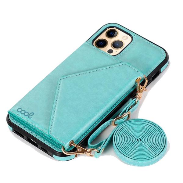 Carcasa COOL para iPhone 12 Pro Max Colgante Wallet Mint