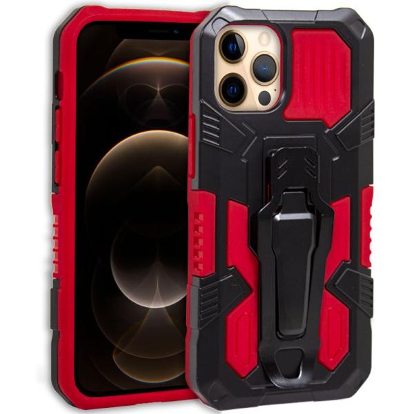 Carcasa COOL para iPhone 12 Pro Max Hard Clip Rojo