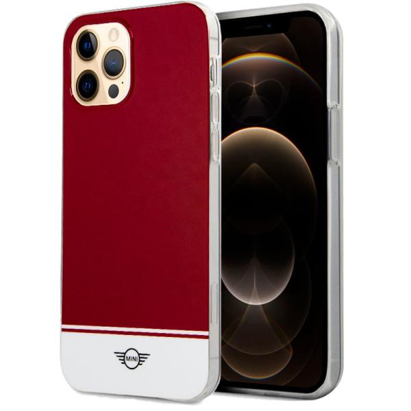 Carcasa COOL para iPhone 12 Pro Max Licencia Mini Cooper Rojo