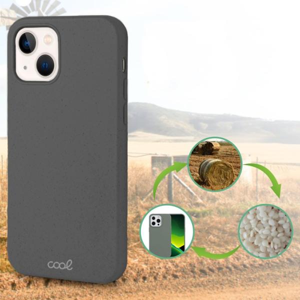 Carcasa COOL para iPhone 13 mini Eco Biodegradable Gris