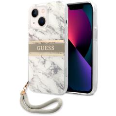 Carcasa COOL para iPhone 13 mini Licencia Guess Mármol + Colgante