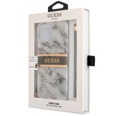 Carcasa COOL para iPhone 13 mini Licencia Guess Mármol + Colgante