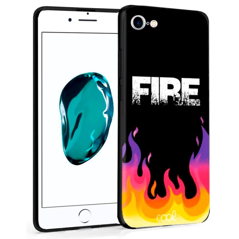 Carcasa COOL para iPhone 7 / 8 / SE (2020) / SE (2022) Dibujos Fire