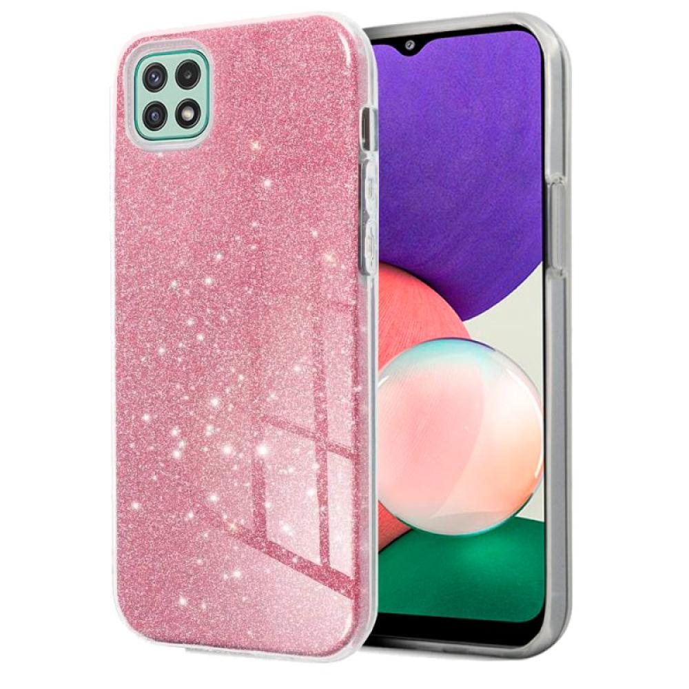 Carcasa COOL para Samsung A226 Galaxy A22 5G Glitter Rosa