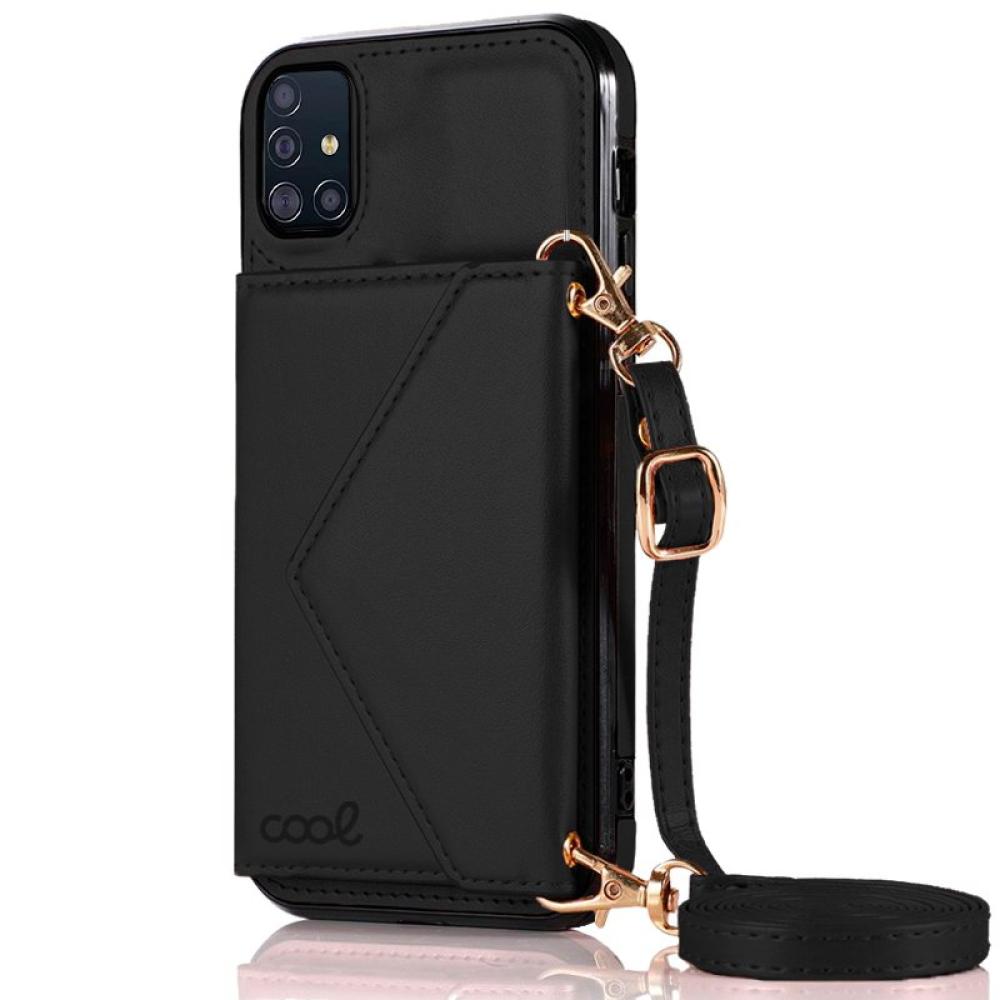 Carcasa COOL para Samsung A515 Galaxy A51 Colgante Wallet Negro