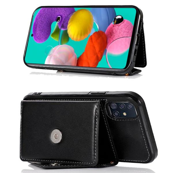 Carcasa COOL para Samsung A515 Galaxy A51 Colgante Wallet Negro