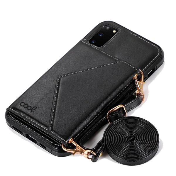 Carcasa COOL para Samsung G980 Galaxy S20 Colgante Wallet Negro