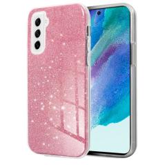 Carcasa COOL para Samsung G990B Galaxy S21 FE Glitter Rosa