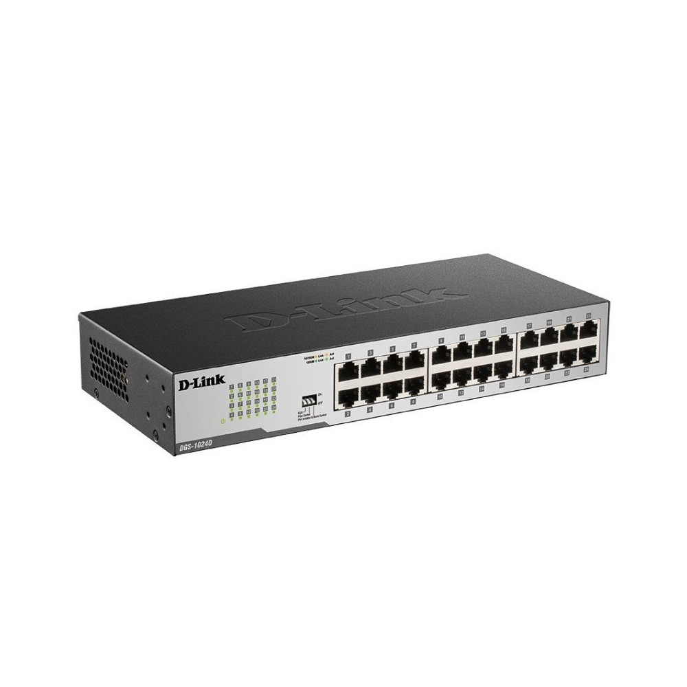 Switch D-Link DGS-1024D 24 Puertos/ RJ-45 Gigabit 10/100/1000 - Imagen 1