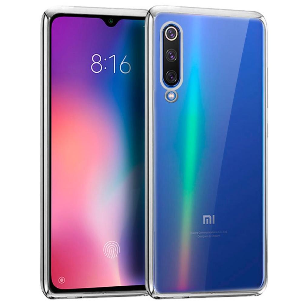 Carcasa COOL para Xiaomi Mi 9 SE Borde Metalizado (Plata)