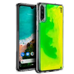 Carcasa COOL para Xiaomi Mi A3 Glitter Neon Lima