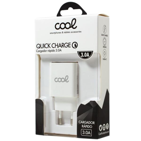 Cargador Red Universal Fast Adap. Charger 1 X USB COOL 3 Amp (18W) Blanco