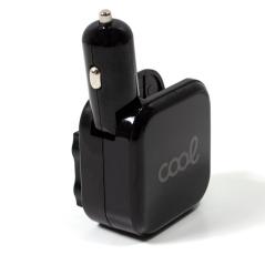 Cargador Universal Entrada 2 x USB + Cargador de Coche (2.1 Amp) COOL