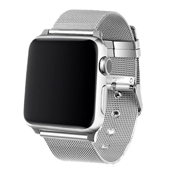 Correa COOL para Apple Watch Series 1 / 2 / 3 / 4 / 5 / 6 / 7 / SE (38 / 40 / 41 mm) Metal Plata