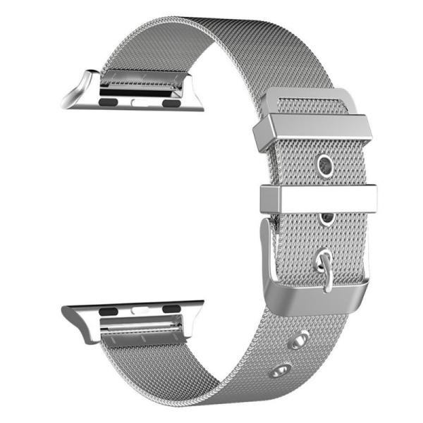 Correa COOL para Apple Watch Series 1 / 2 / 3 / 4 / 5 / 6 / 7 / SE (38 / 40 / 41 mm) Metal Plata