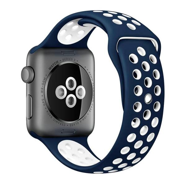 Correa COOL para Apple Watch Series 1 / 2 / 3 / 4 / 5 / 6 / 7 / SE (38 / 40 / 41 mm) Sport Azul